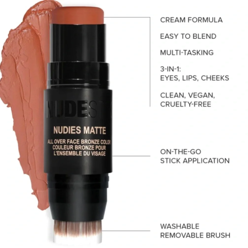 NUDESTIX Nudies Matte All-Over Face Bronze Color in Sunkissed